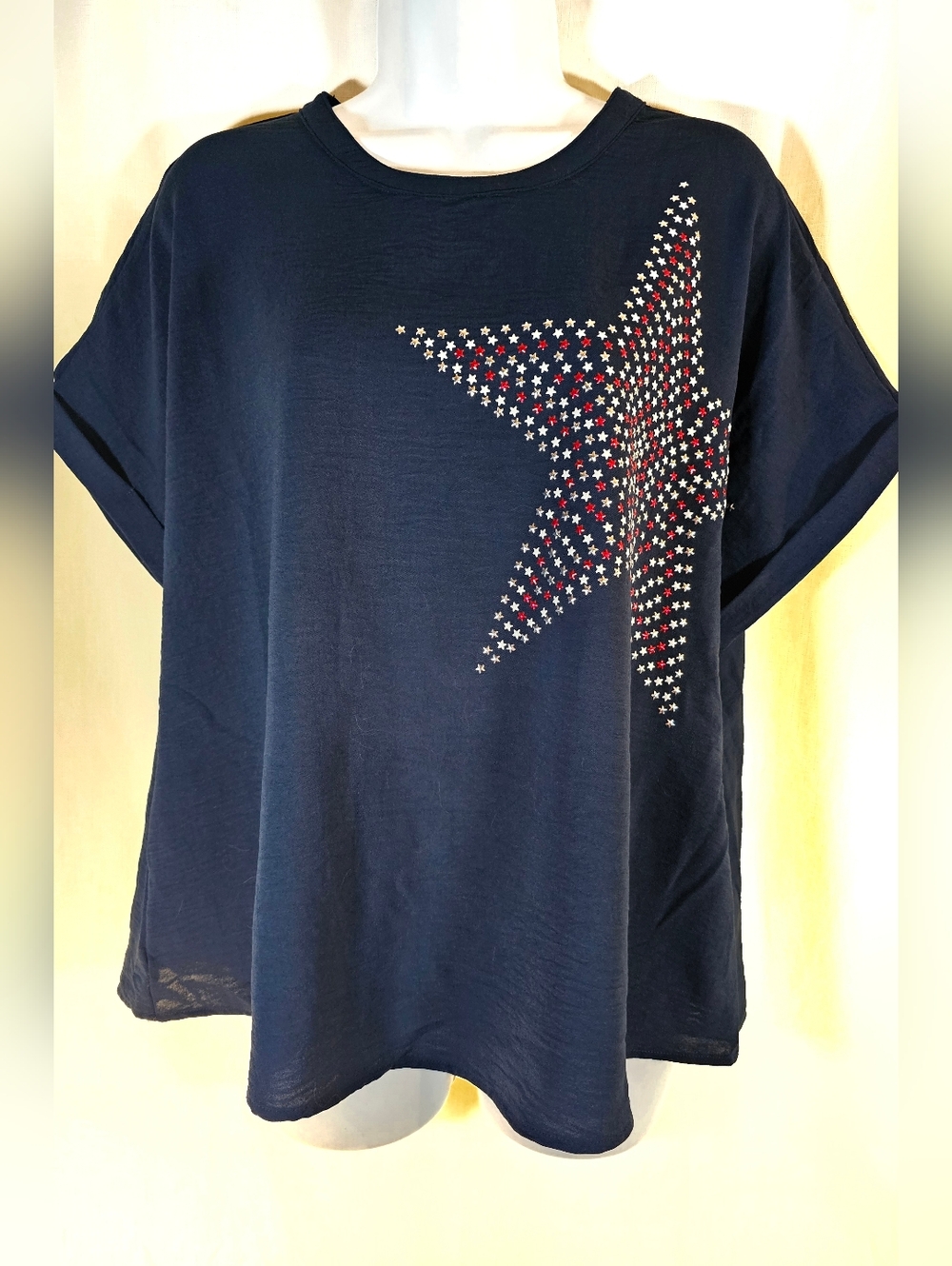 2/$20 Nwt Ava & Grace PXL Embellished Star Top